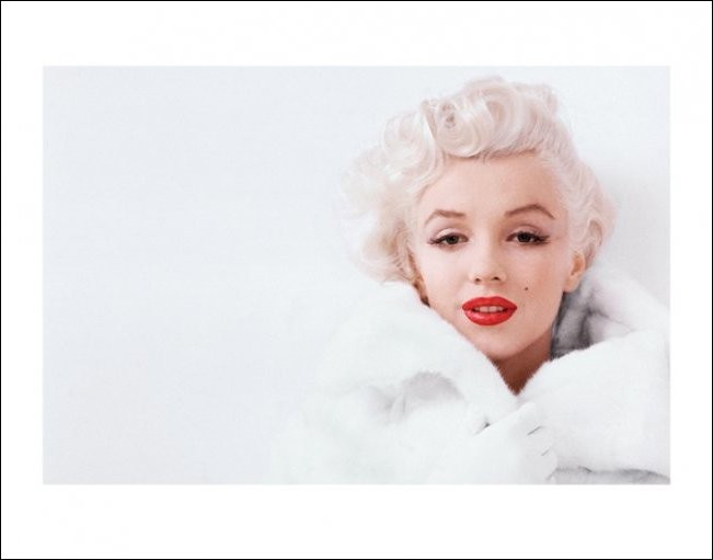 Kunstdruk Marilyn Monroe - White