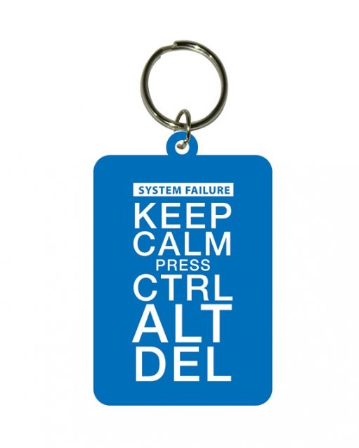 Breloc Keep Calm and Press Ctrl Alt Delete
