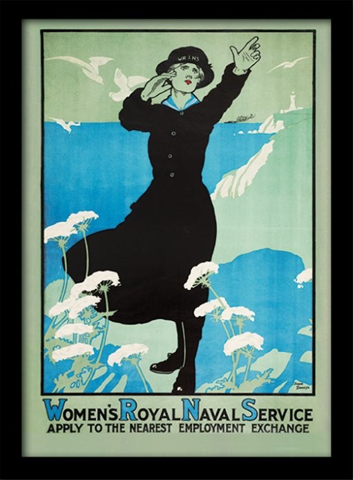 Gerahmte Poster IWM - Womens Royal Navy