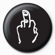 Anstecker UP YOURS FINGER