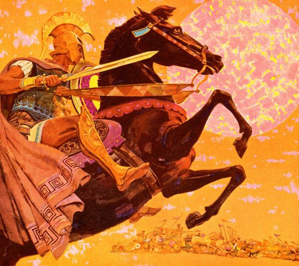 Levně Plakát, Obraz - Roman Soldier on Horseback, CSA-Printstock, 40 × 35.6 cm