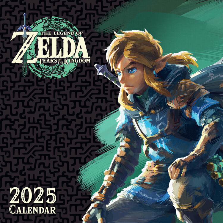 Kalendář 2025 The Legend Of Zelda, 30 x 30 cm