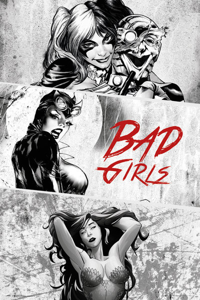 Plakát DC Comics - Badgirls (B&W)