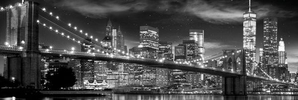 Poster New York - Freedom Tower (B&W)