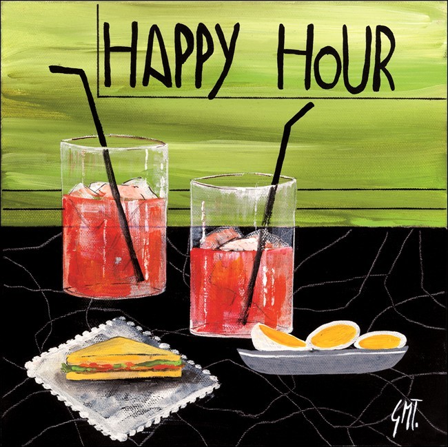Umělecký tisk Šťastná hodinka (Happy Hour)