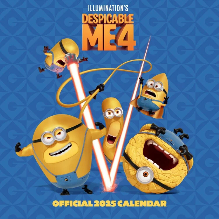 Kalendář 2025 Despicable Me 4 Movie, 30 x 30 cm