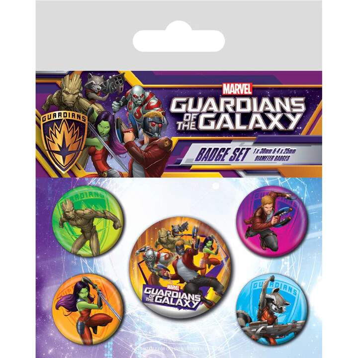 Levně Plackový set The Guardians of the Galaxy - Characters