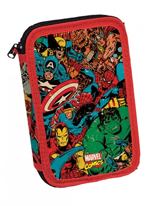Psací potřeby Marvel Retro - Collage filled pencil case