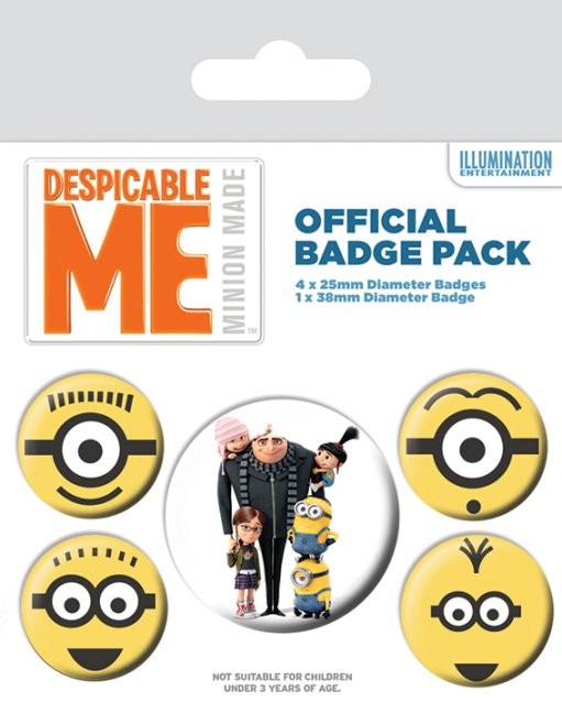 Ansteckerset Minions (Despicable Me) - Minions