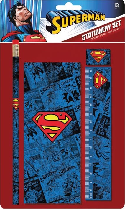 Skrivtillbehör DC Comics Stationery Set - Stålmannen Logo