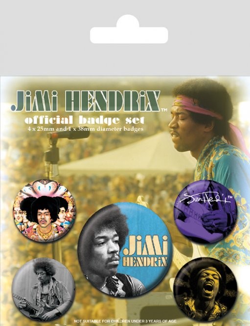Odznaky set Jimi Hendrix