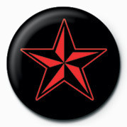 Kitűző STAR (RED & BLACK)