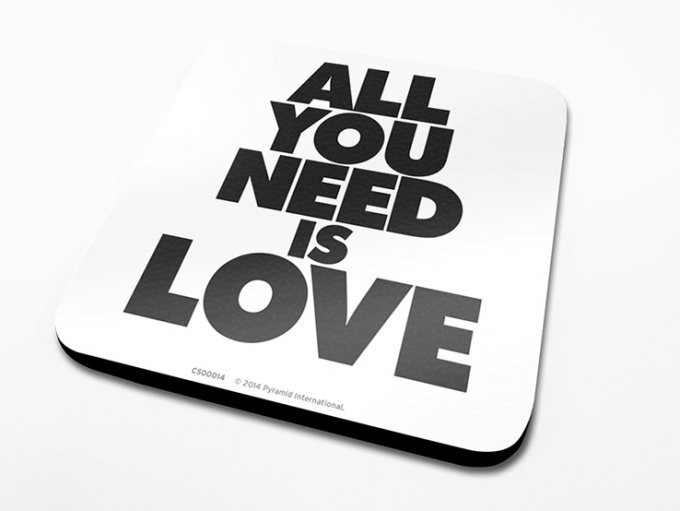 Sottobicchiere All You Need Is Love
