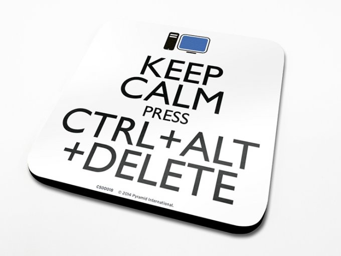 Sottobicchiere Keep Calm Alt Delete