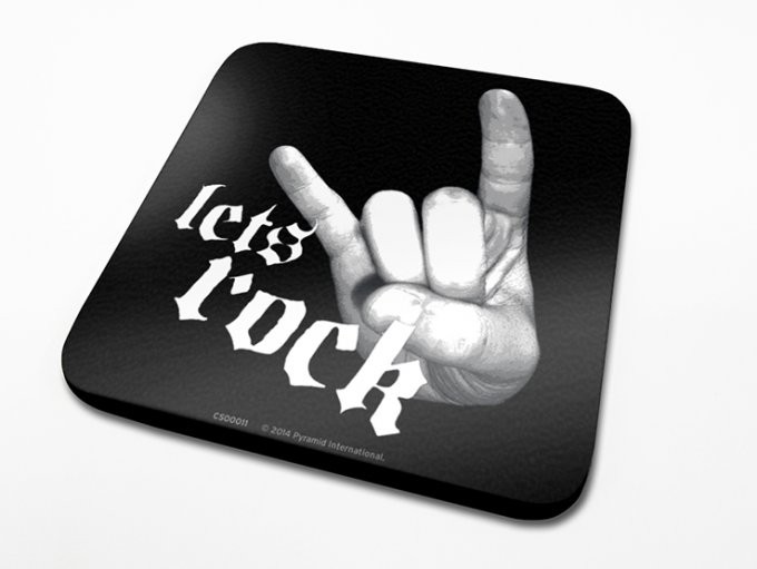 Sottobicchiere Let's Rock