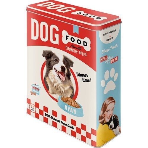 Levně Plechová dóza Plechová dóza XL Dog Food, 4 l