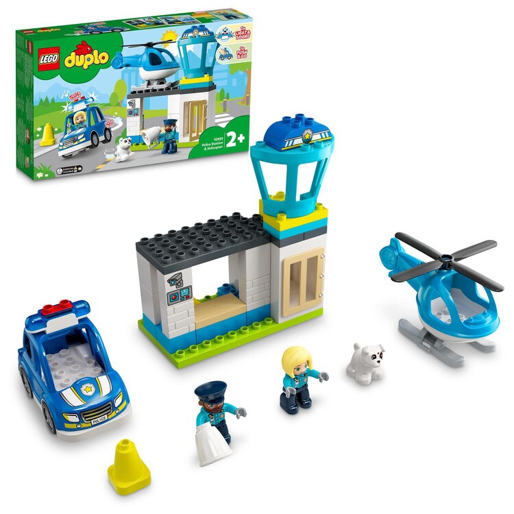 LEGO Duplo - Policajná stanica a vrtuľník