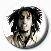 Placka BOB MARLEY - sepia