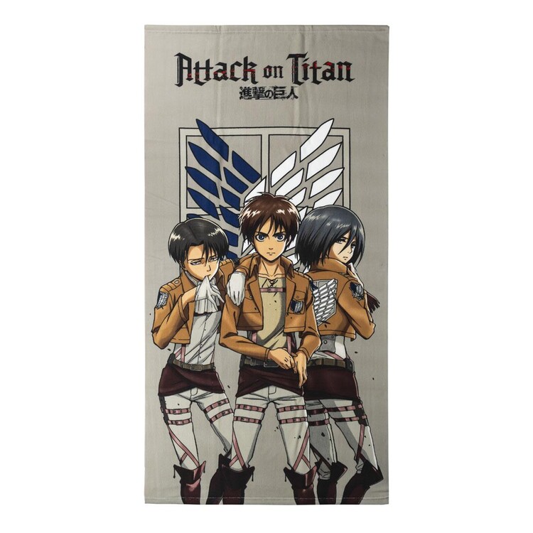Levně Ručník Ručník Attack on Titan - Trio
