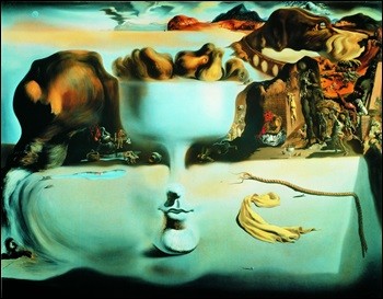 Poster incorniciato Apparition of Face and Fruit Dish on a Beach, 1938