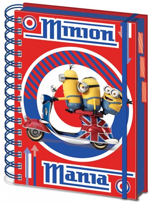 Notebook Minions - British Mod Red A5 Project Book