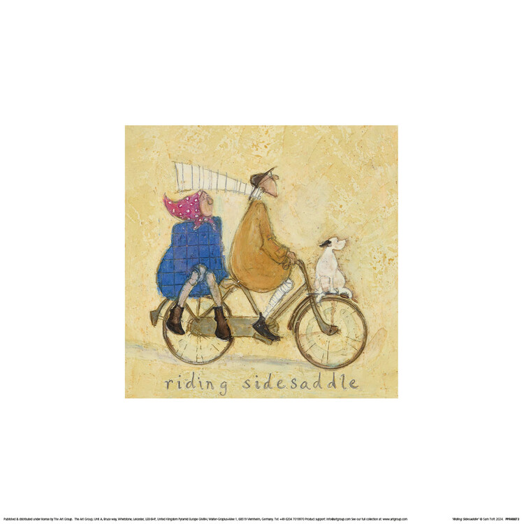 Kunsttryk Sam Toft - Riding Sidesaddle