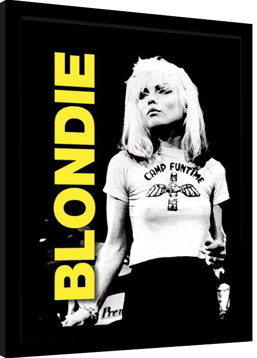 Inramad poster Blondie - live
