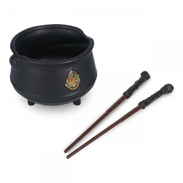 Bowl and chopsticks set for ramen Harry Potter - Cauldron