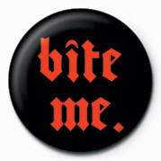 Button BITE ME (GOTH)