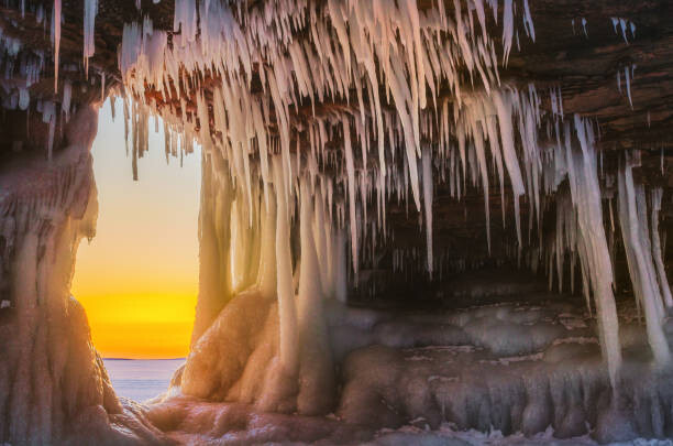 Levně Plakát, Obraz - Apostle Islands Sea Caves, Posnov, 40 × 26.7 cm