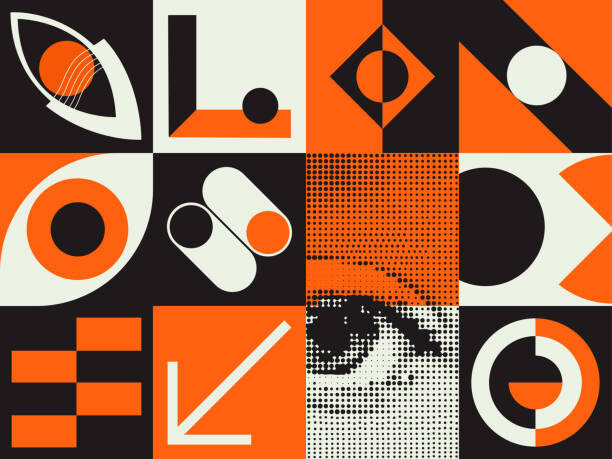 Levně Plakát, Obraz - Geometrical pattern composition background, ready to, Dmytro Lobodenko, 40 × 30 cm