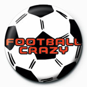 Button FOOTBALL CRAZY