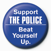 Button SUPPORT THE POLICE, BEAT Y