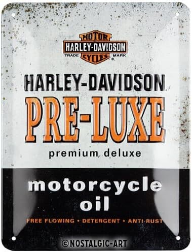 Levně Plechová cedule Harley-Davidson - Pre-Luxe, 15 x 20 cm