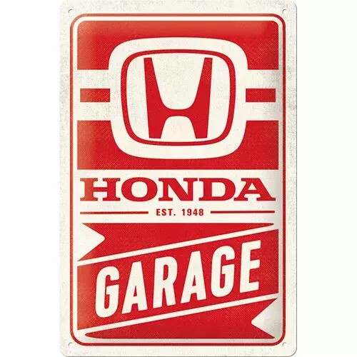 Metallschild Honda AM - Garage