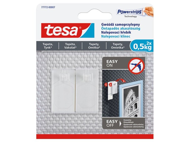 Selbstklebende Haken TESA Powerstrips (2 Stück)