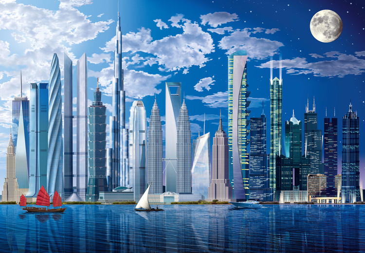 Fototapeta WORLDS TALLEST BUILDINGS