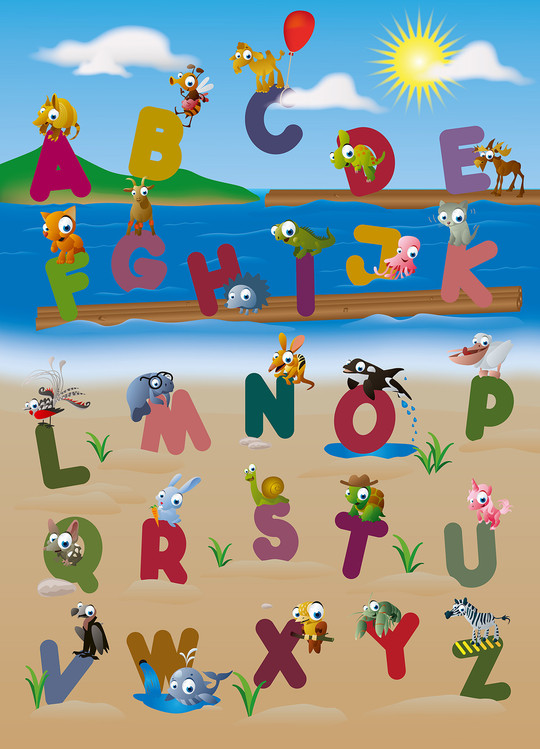 Wall Mural ANIMAL ALPHABET