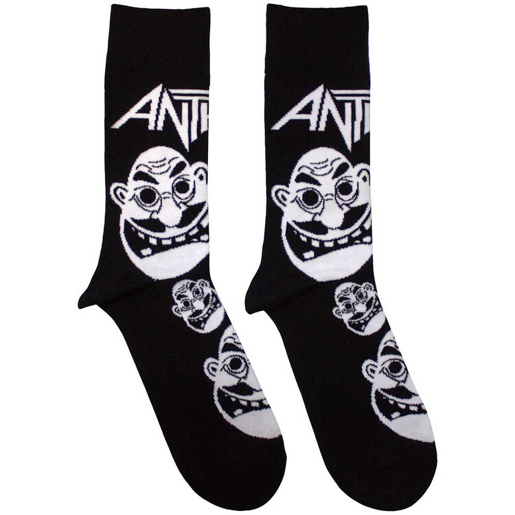 Sokken Anthrax - Faces Pattern B&W