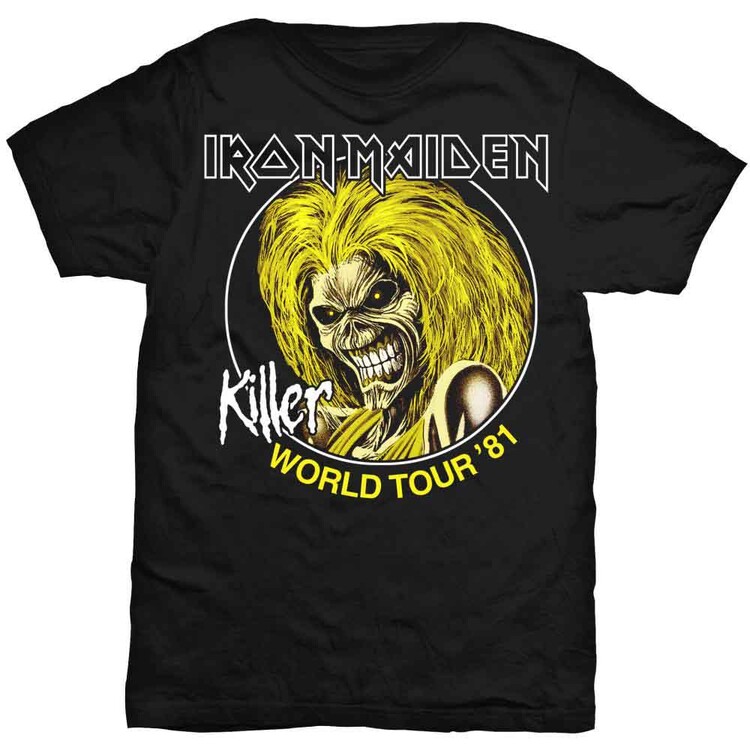 Maglietta Iron Maiden - Killers World Tour 81