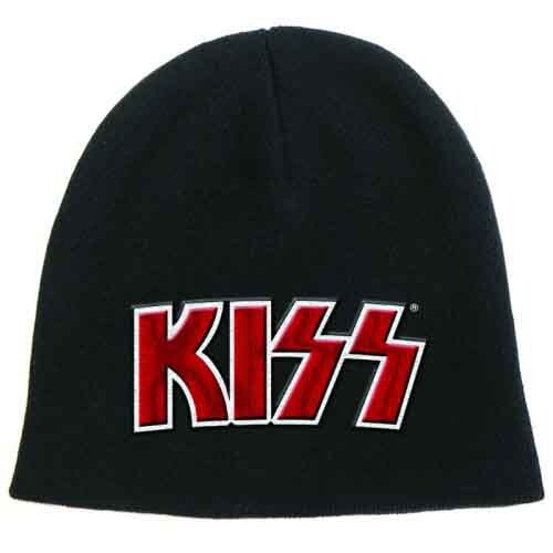 Levně Čepice KISS - Red On White Logo