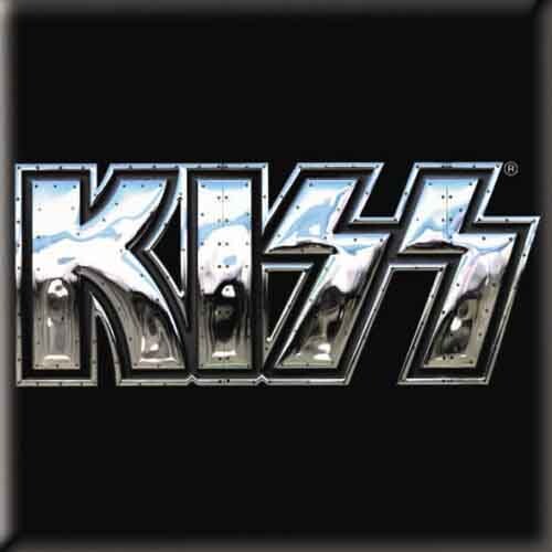Magnet KISS - Chrome Logo Metal