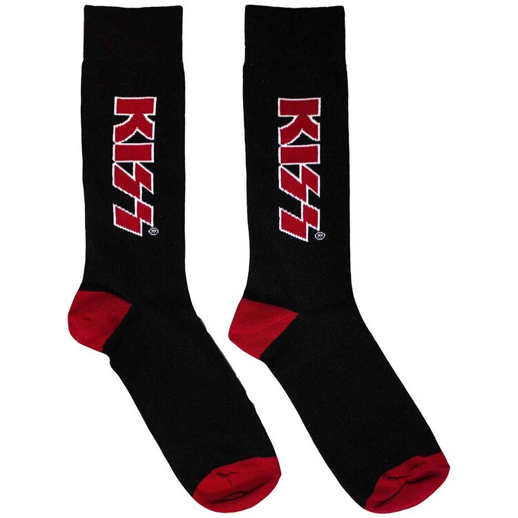 Levně Ponožky KISS - Red Logo, 39 - 45