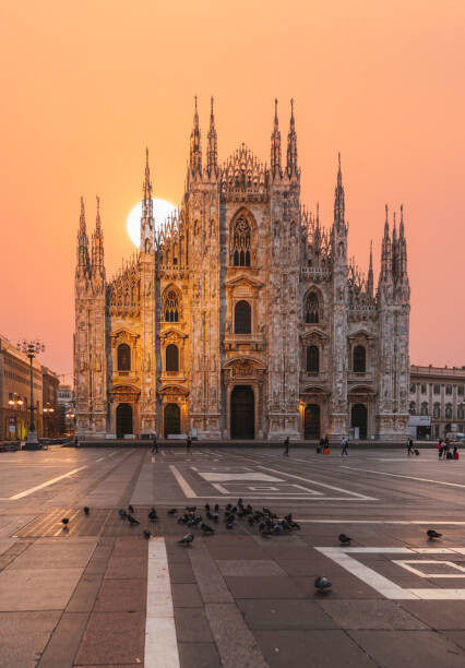 Levně Plakát, Obraz - Milan Cathedral or Duomo di Milano, serts, 26.7 × 40 cm