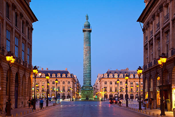 Levně Plakát, Obraz - Vendome Column, Place Vendome, Paris, France, Sylvain Sonnet, 40 × 26.7 cm