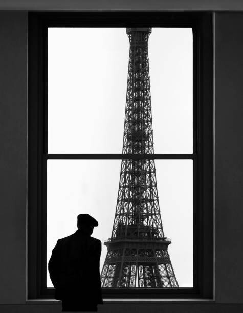Levně Plakát, Obraz - Man looking out window., Grant Faint, 30 × 40 cm