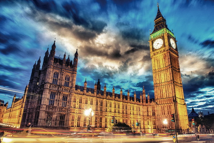 Glasbilder London - Big Ben