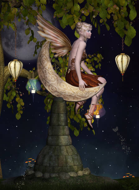 Levně Plakát, Obraz - Little fairy secret place, Ellerslie77, 30 × 40 cm