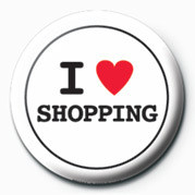 Button I LOVE SHOPPING