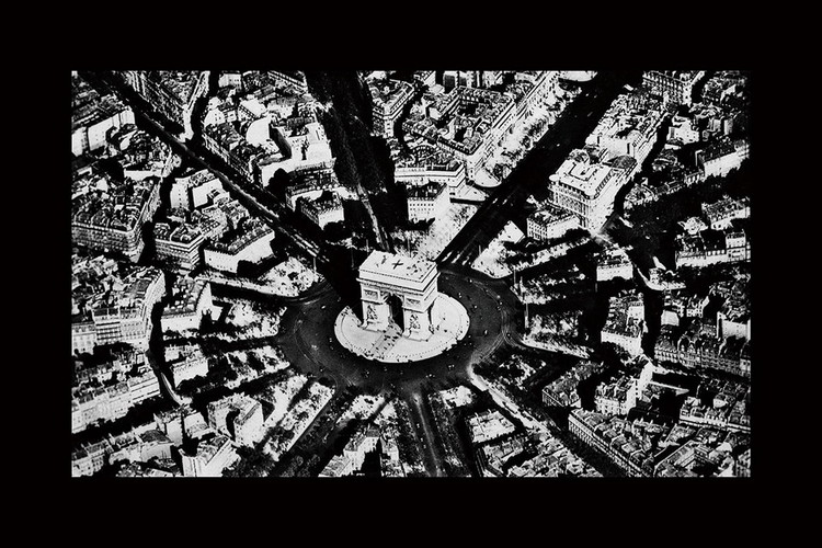 Glasbilder City - Black and White